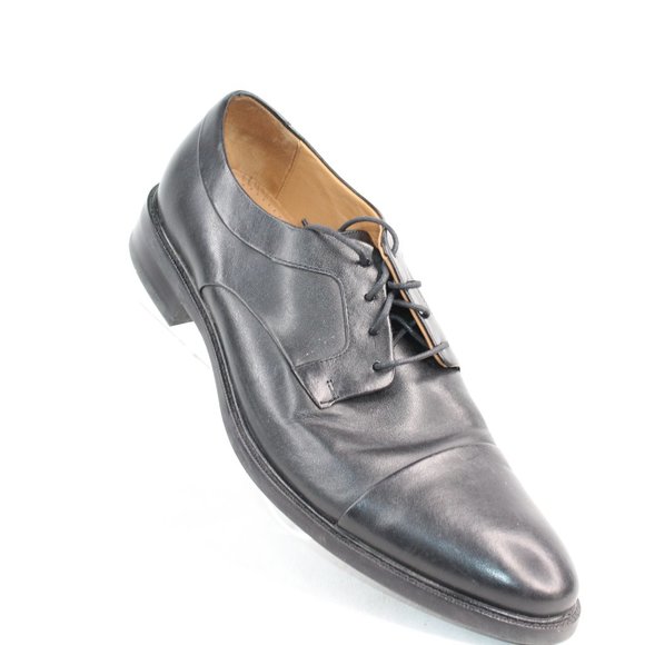 Cole Haan Warren Black Cap Toe Leather Dress Shoes #131